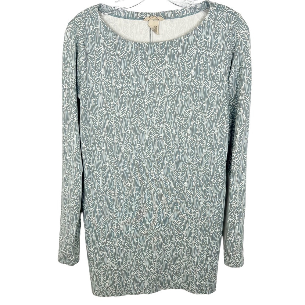 Duluth Trading women’s long sleeve shirt size S blue printed